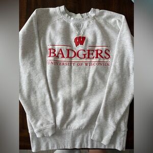 Wisconsin Badgers Champion Gray Crewneck